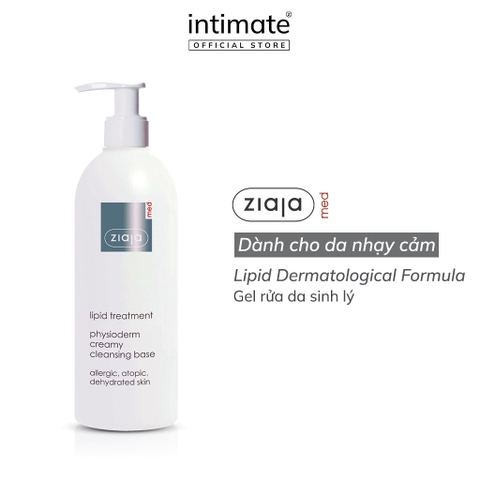 ZIAJA Gel Rửa Da Sinh Lý Làm Sạch Da Hiệu Quả - MED LIPID DERMATOLOGICAL FORMULA PHYSIODERM CLEANSING FACE GEL (200ml)