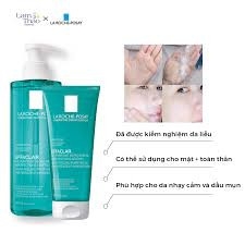 LAROCHE-POSAY Gel Làm Sạch/Tắm Cho Mặt Và Cơ Thể - EFFACLAR MICRO PEELING GEL (50ml/400ml)