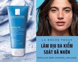 LAROCHE-POSAY Mặt Nạ Giảm Mụn Làm Sạch Da - EFFACLAR UNCLOGGING PURIFYING SEBO-CONTROLLING MASK ANTI-SHINE (100ml)