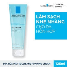 LAROCHE-POSAY Sữa Rửa Mặt Tạo Bọt Làm Sạch Dịu Nhẹ - TOLERIANE PURIFYING FOAMING CREAM (50ml/125ml)