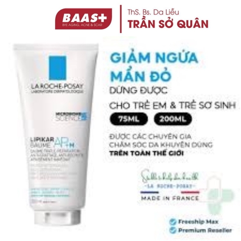 LAROCHE-POSAY Kem Dưỡng Da Dành Cho Da Bị Ngứa, Mẩn Đỏ - LIPIKAR BAUME AP+ M (75ml/200ml)