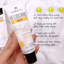 HELIOCARE Kem Chống Nắng Không Cay Mắt, Kháng Nước, Bảo Vệ Vượt Trội - 360° WATER GEL SPF 50+ (50ml)