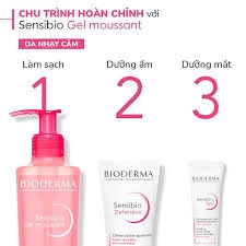 BIODERMA Gel Rửa Mặt Tạo Bọt Cho Da Nhạy Cảm - SENSIBIO GEL MOUSSANT (45ml/200ml)