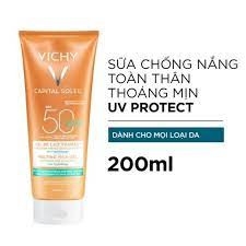 VICHY Kem Chống Nắng Toàn Thân Dạng Gel Sữa Không Gây Nhờn Rít - CAPITAL SOLEIL BODY MELTING MILK GEL SPF50 (200ml)