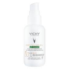 VICHY Kem Chống Nắng Cho Da, Đồng Thời Giúp Ngăn Ngừa và Giảm Mụn Cho Da Dầu Mụn - CAPITAL SOLEIL UV-CLEAR ANTI- IMPERFECTIONS WATER FLUID (50ml)