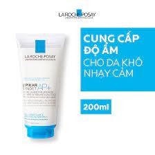 LAROCHE-POSAY Sữa Rửa Mặt Và Tắm Cho Da Khô Ngứa - LIPIKAR SYNDET AP+ LIPID REPLENISHING CREAM WASH ANTI-IRRITATION ANTI SCRATCHING (200ml)