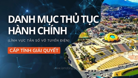 DANH MỤC THỦ TỤC HÀNH CHÍNH