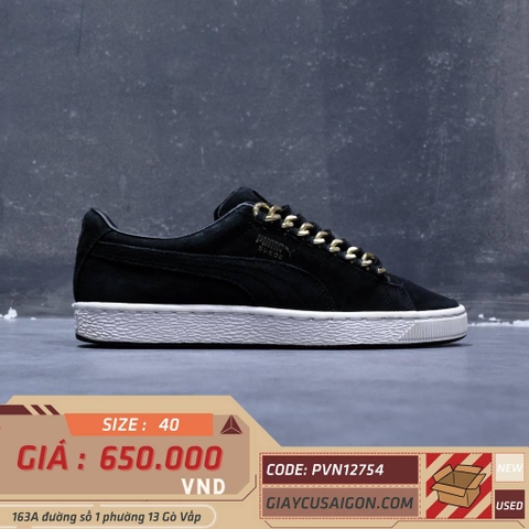 2HAND Giày Puma Classic X Chain Black Suede 367391-03 SIZE 40 PVN12754