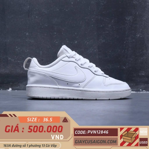 Giày 2hand Nike Court Borough Low 2 GS BQ5448 100 SIZE 36.5
