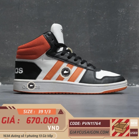 Giày 2hand adidas neo Hoops 2.0 Mid 'Black Orange' FW5996 SIZE 39 1/3 pvn11764