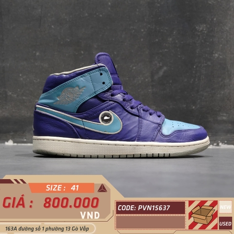 Giày 2hand Jordan Youth Air 1 Mid GS 554725 500 SIZE 41 PVN15637