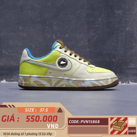 Nike 2HAND Air Force 1 Premium '07 'White Lime' 315186-731 SIZE 37.5 PVN15868