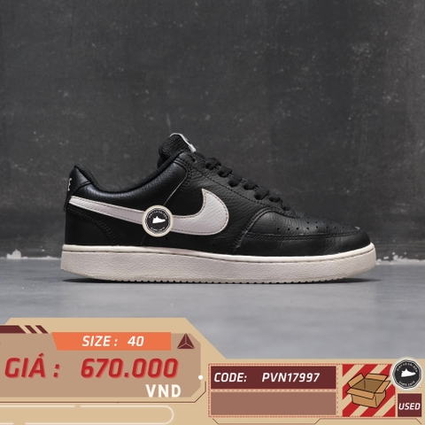 NIKE COURT VISION LOW 'BLACK WHITE' – CD5434-001 – GIÀY 2HAND CHÍNH HÃNG