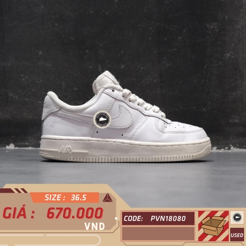 GIÀY NIKE AIR FORCE 1 '07 LOW WHITE DD8959-100 SIZE 36.5 - GIÀY 2HAND CHÍNH HÃNG