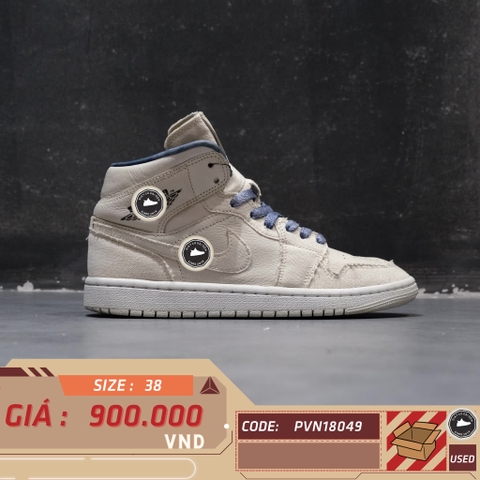 AIR JORDAN 1 MID SE 'SANDDRIFT' – DM9126 104 – SIZE 38 – GIÀY 2HAND CHÍNH HÃNG