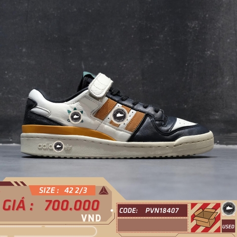 ADIDAS FORUM 84 LOW 'ORBIT GREY FOCUS ORANGE' – GX2161 – SIZE 42 2/3 – GIÀY 2HAND CHÍNH HÃNG