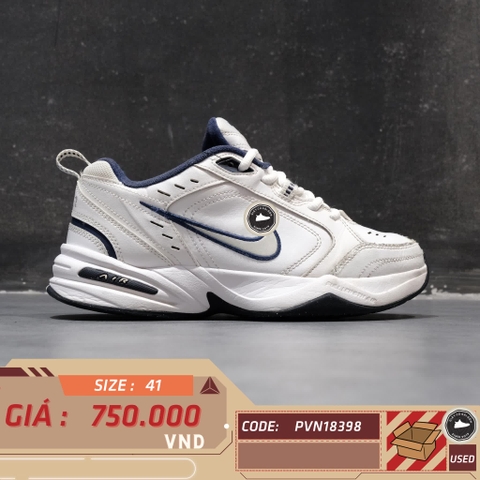 👟 NIKE AIR MONARCH IV WHITE NAVY 415445-102 SIZE 41 - GIÀY 2HAND CHÍNH HÃNG 👟