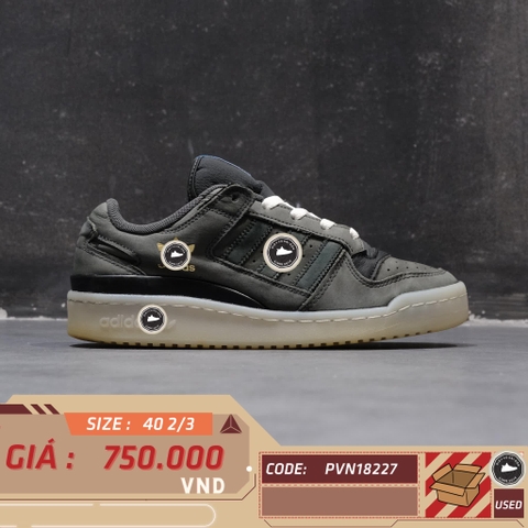 ADIDAS FORUM LOW 'DARK GREY SOLID' – HQ1507 – GIÀY 2HAND CHÍNH HÃNG