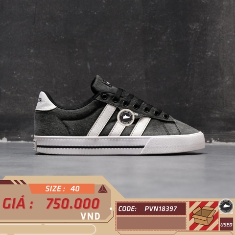 ADIDAS DAILY 3.0 'BLACK WHITE' - FW7033 - SIZE 40  GIÀY 2HAND CHÍNH HÃNG