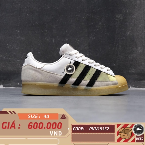 ADIDAS SUPERSTAR WHITE LIGHT CHARCOAL GX2887 – GIÀY 2HAND