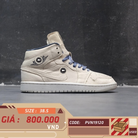 AIR JORDAN 1 MID SE 'SANDDRIFT' DM9126-104 SIZE 38.5 GIÀY 2HAND CHÍNH HÃNG