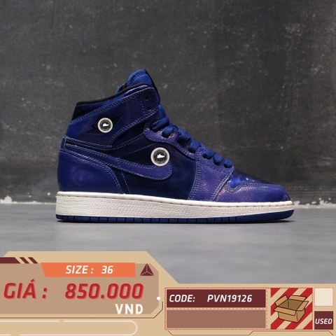 AIR JORDAN 1 RETRO HIGH BG 'DEEP ROYAL BLUE' 705300-420 SIZE 36 GIÀY 2HAND CHÍNH HÃNG