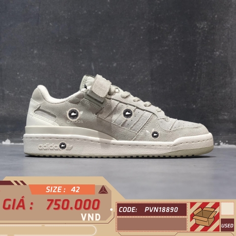 ADIDAS FORUM LOW 'LIME WHITE' H01945 SIZE 42 GIÀY 2HAND