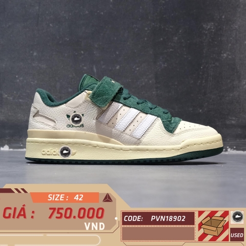 ADIDAS FORUM LOW 'SAIL GREEN' GX9398 SIZE 42 GIÀY 2HAND CHÍNH HÃNG