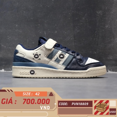 ADIDAS ORIGINALS FORUM 84 LOW 'WHITE DARK BLUE' GX2162 SIZE 42 GIÀY 2HAND