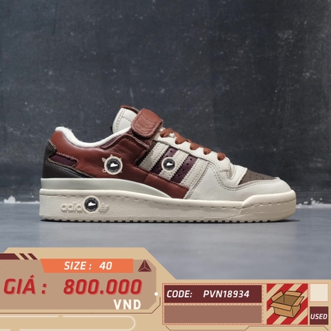 ADIDAS ORIGINALS FORUM 84 LOW CANYON RUST 'WHITE DARK BROWN' GX4539 SIZE 40 GIÀY 2HAND CHÍNH HÃNG