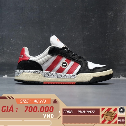 ADIDAS NEO ENTRAP 'WHITE VIVID RED' FZ1117 SIZE 40 2/3 GIÀY 2HAND CHÍNH HÃNG
