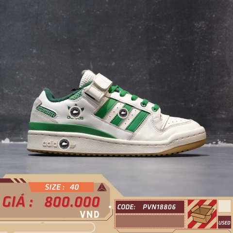 ADIDAS ORIGINALS FORUM LOW GS 'WHITE GREEN' IF2680 SIZE 40 – GIÀY 2HAND