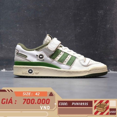 ADIDAS FORUM 84 LOW 'WHITE CREW GREEN' – SIZE 42 – GIÀY 2HAND CHÍNH HÃNG
