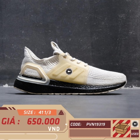 ADIDAS ULTRABOOST 19 WHITE BLACK EH1445 – SIZE 41 1/3 GIÀY 2HAND CHÍNH HÃNG PVN19319