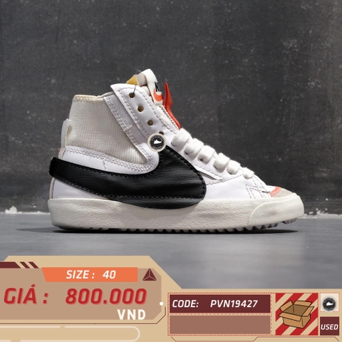 NIKE DUNK LOW ‘WHITE BLACK’ DD3111 100 GIÀY 2HAND CHÍNH HÃNG [PVN19427]