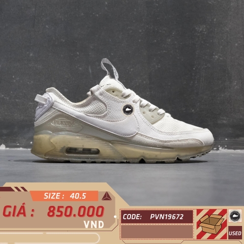 Nike Air Max 90 Terrascape “Triple White” DQ3987-101 SIZE 40 1/3