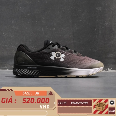UNDER ARMOUR CHARGED BANDIT 4 3020357-001 SIZE 38 GIÀY 2HAND CHÍNH HÃNG PVN20209