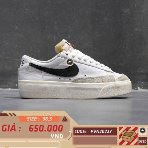 NIKE BLAZER LOW PLATFORM – DJ0292 101 SIZE 36.5 GIÀY 2HAND CHÍNH HÃNG PVN20223