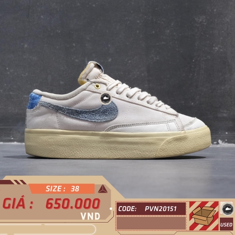 NIKE BLAZER LOW PLATFORM DO2371-133 SIZE 38 GIÀY 2HAND CHÍNH HÃNG PVN20151