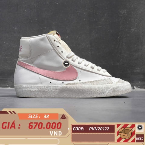 NIKE BLAZER MID ’77 “WHITE SUNSET PULSE” CZ1055-114 SIZE 37.5 GIÀY 2HAND CHÍNH HÃNG PVN20122