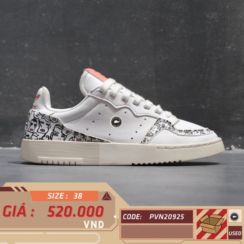 ADIDAS WMNS SUPERCOURT 'SEMI CORAL' EH1019 SIZE 38 GIÀY 2HAND CHÍNH HÃNG PVN20925