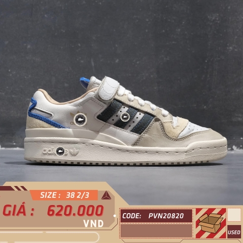 ADIDAS ORIGINALS FORUM 84 LOW WHITE BLUE H03721 SIZE 38 2/3 GIÀY 2HAND CHÍNH HÃNG PVN20820