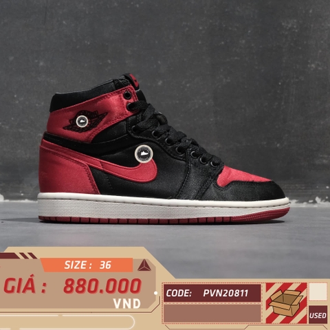 NIKE AIR JORDAN 1 RETRO HIGH OG SATIN BRED (WOMEN'S) FD4810 061 SIZE 36 GIÀY 2HAND CHÍNH HÃNG PVN20811