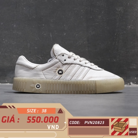 ADIDAS WMNS SAMBAROSE 'FOOTWEAR WHITE' D96702 SIZE 38 GIÀY 2HAND CHÍNH HÃNG PVN20823