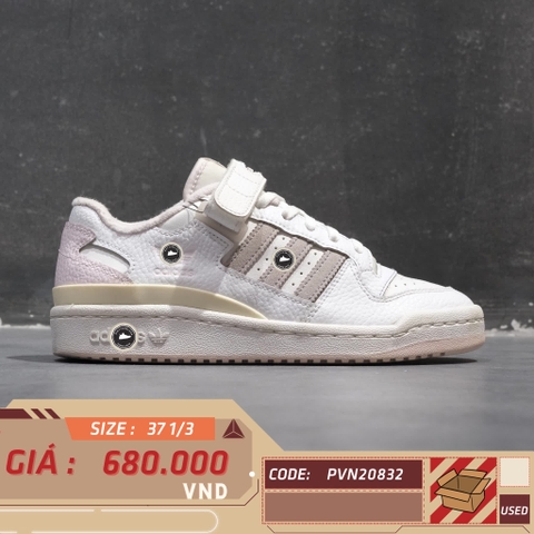 ADIDAS FORUM LOW CITY J 'WHITE ALMOST PINK' GY8369 SIZE 37 1/3 GIÀY 2HAND CHÍNH HÃNG PVN20832
