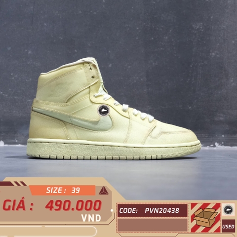 JORDAN 1 RETRO HIGH BARELY VOLT (WOMEN'S) AH7389 700 SIZE 39 GIÀY 2HAND CHÍNH HÃNG PVN20438