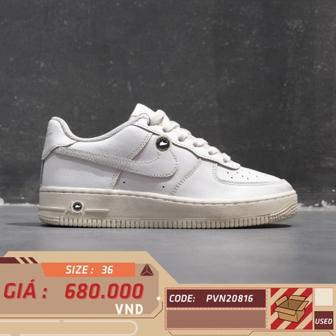 NIKE AIR FORCE 1 LOW WHITE (GS) 314192-117 SIZE 36 GIÀY 2HAND CHÍNH HÃNG PVN20816