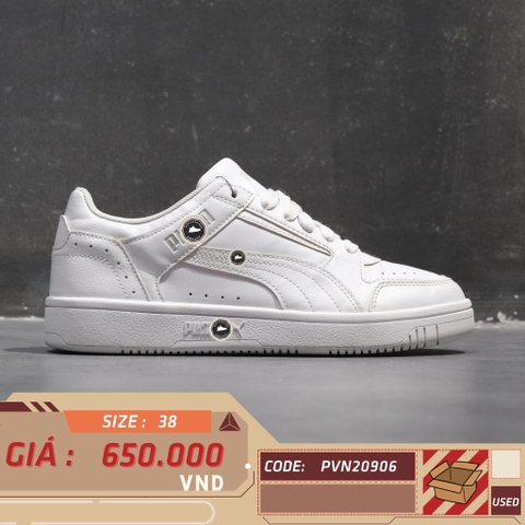 PUMA REBOUND JOY LOW 'WHITE GREY VIOLET' 380747 02 SIZE 38 GIÀY 2HAND CHÍNH HÃNG PVN20906