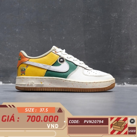 NIKE AIR FORCE 1 LV8 'FRUIT BASKET' DQ5085-111 SIZE 37.5 GIÀY 2HAND CHÍNH HÃNG PVN20794
