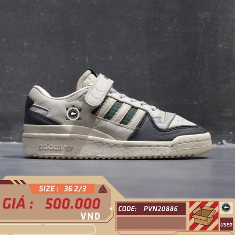 ADIDAS FORUM 84 LOW 'OFF WHITE GREEN' HQ6938 SIZE 36 2/3 GIÀY 2HAND CHÍNH HÃNG PVN20886
